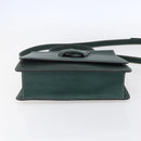 LOEWE Barcelona Hand Bag Leather 2way Green Gold Auth ep11771-5