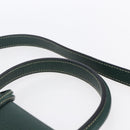 LOEWE Barcelona Hand Bag Leather 2way Green Gold Auth ep11771-14