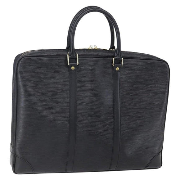 LOUIS VUITTON Epi Porte Documents Voyage Business Bag Black M40321 Auth ep11774