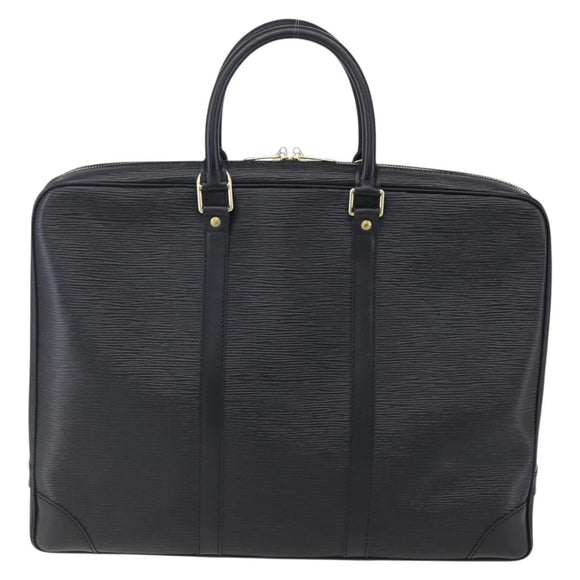LOUIS VUITTON Epi Porte Documents Voyage Business Bag Black M40321 Auth ep11774