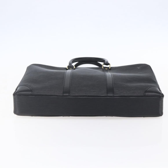 LOUIS VUITTON Epi Porte Documents Voyage Business Bag Black M40321 Auth ep11774