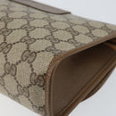 GUCCI GG Supreme Web Sherry Line Bag PVC Beige Gold 89 01 030 Auth ep11775-15