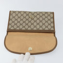 GUCCI GG Supreme Web Sherry Line Bag PVC Beige Gold 89 01 030 Auth ep11775-9