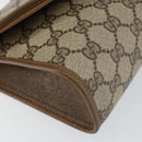 GUCCI GG Supreme Web Sherry Line Bag PVC Beige Gold 89 01 030 Auth ep11775-14