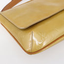 LOUIS VUITTON Monogram Vernis Thompson Street Bag Beige M91301 LV Auth ep11776-14