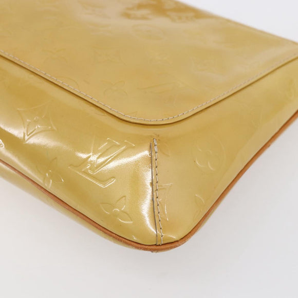 LOUIS VUITTON Monogram Vernis Thompson Street Bag Beige M91301 LV Auth ep11776