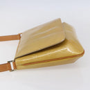 LOUIS VUITTON Monogram Vernis Thompson Street Bag Beige M91301 LV Auth ep11776-3