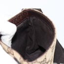 GUCCI GG Canvas Waist bag Beige Silver 131236 Auth ep11777-18