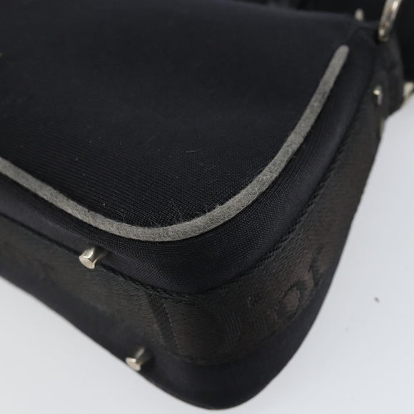 Christian Dior Hardcore Shoulder Bag Nylon Silver Black Auth ep11778