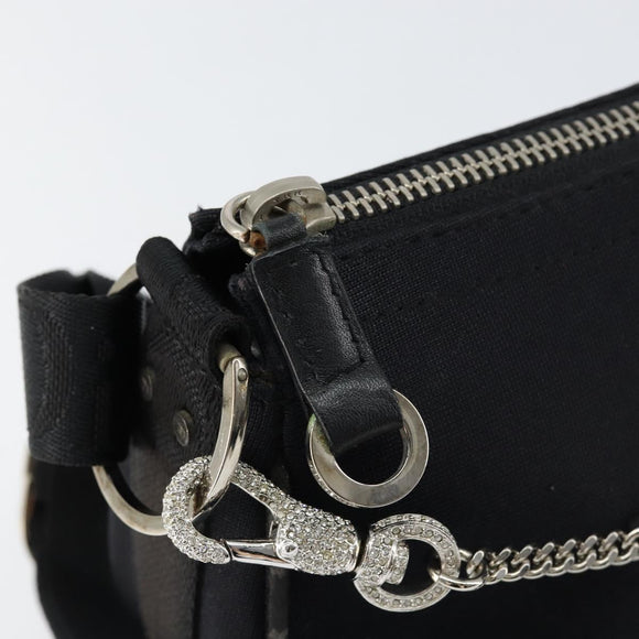Christian Dior Hardcore Shoulder Bag Nylon Silver Black Auth ep11778