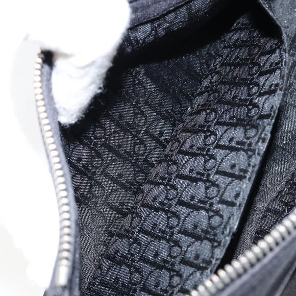 Christian Dior Hardcore Shoulder Bag Nylon Silver Black Auth ep11778