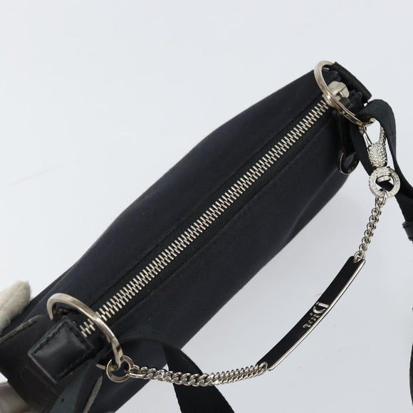 Christian Dior Hardcore Shoulder Bag Nylon Silver Black Auth ep11778