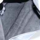 GUCCI Horsebit Shoulder Bag Enamel Black Silver Auth ep11794-10