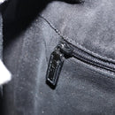 GUCCI Horsebit Shoulder Bag Enamel Black Silver Auth ep11794-21