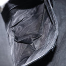 GUCCI Horsebit Shoulder Bag Enamel Black Silver Auth ep11794-11