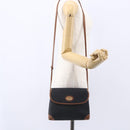 GUCCI Micro GG Supreme Shoulder Bag PVC Black Gold 007 92 5548 Auth ep11795-23