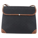 GUCCI Micro GG Supreme Shoulder Bag PVC Black Gold 007 92 5548 Auth ep11795-2