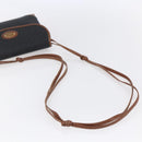 GUCCI Micro GG Supreme Shoulder Bag PVC Black Gold 007 92 5548 Auth ep11795-7