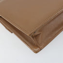 Christian Dior Chain Shoulder Bag Leather Beige Gold Auth ep11798-13