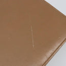 Christian Dior Chain Shoulder Bag Leather Beige Gold Auth ep11798-14