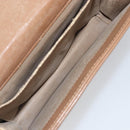 Christian Dior Chain Shoulder Bag Leather Beige Gold Auth ep11798-18