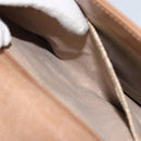 Christian Dior Chain Shoulder Bag Leather Beige Gold Auth ep11798-21