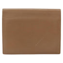 Christian Dior Chain Shoulder Bag Leather Beige Gold Auth ep11798-3