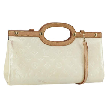LOUIS VUITTON Monogram Vernis Roxbury Drive Bag Perle M91374 LV Auth ep11799
