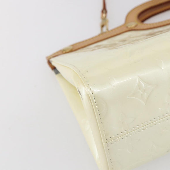 LOUIS VUITTON Monogram Vernis Roxbury Drive Bag Perle M91374 LV Auth ep11799