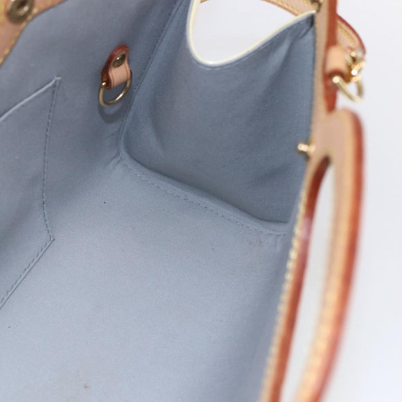 LOUIS VUITTON Monogram Vernis Roxbury Drive Bag Perle M91374 LV Auth ep11799