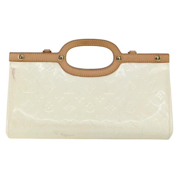 LOUIS VUITTON Monogram Vernis Roxbury Drive Bag Perle M91374 LV Auth ep11799
