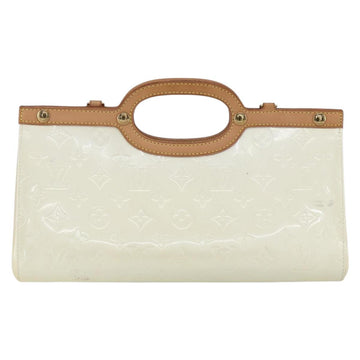 LOUIS VUITTON Monogram Vernis Roxbury Drive Bag Perle M91374 LV Auth ep11799 - 0