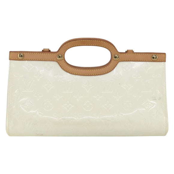 LOUIS VUITTON Monogram Vernis Roxbury Drive Bag Perle M91374 LV Auth ep11799
