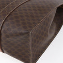 CELINE Macadam Canvas Tote Bag PVC Brown Gold Auth ep11810-12