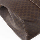 CELINE Macadam Canvas Tote Bag PVC Brown Gold Auth ep11810-13