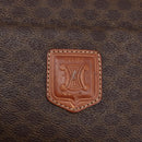 CELINE Macadam Canvas Tote Bag PVC Brown Gold Auth ep11810-15