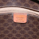 CELINE Macadam Canvas Tote Bag PVC Brown Gold Auth ep11810-16