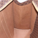 CELINE Macadam Canvas Tote Bag PVC Brown Gold Auth ep11810-19