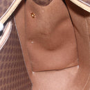 CELINE Macadam Canvas Tote Bag PVC Brown Gold Auth ep11810-20