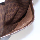 CELINE Macadam Canvas Tote Bag PVC Brown Gold Auth ep11810-22