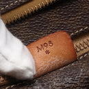 CELINE Macadam Canvas Tote Bag PVC Brown Gold Auth ep11810-23