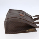 CELINE Macadam Canvas Tote Bag PVC Brown Gold Auth ep11810-5