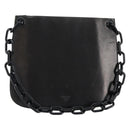 PRADA Shoulder Bag Leather Black Auth ep11820-1