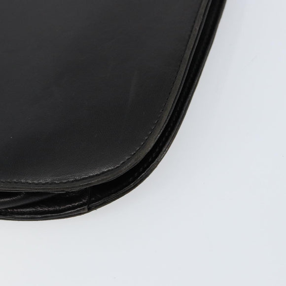 PRADA Shoulder Bag Leather Black Auth ep11820