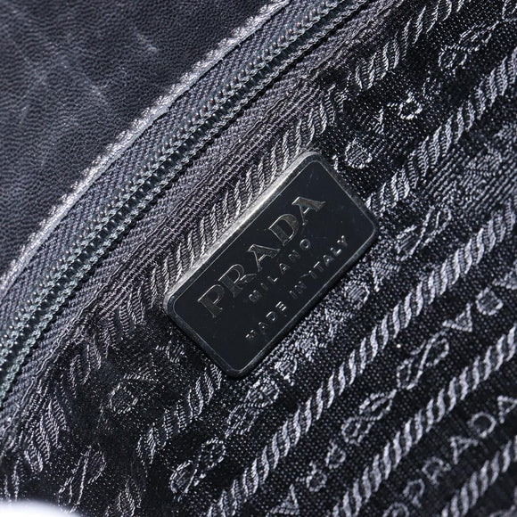 PRADA Shoulder Bag Leather Black Auth ep11820