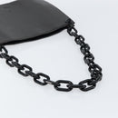 PRADA Shoulder Bag Leather Black Auth ep11820-7