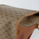 GUCCI Micro GG Supreme Shoulder Bag PVC Gold Beige Auth ep11821-15