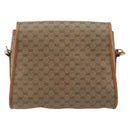 GUCCI Micro GG Supreme Shoulder Bag PVC Gold Beige Auth ep11821-2