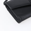 Christian Dior Shoulder Bag Leather Black Gold Auth ep11826-14