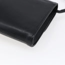 Christian Dior Shoulder Bag Leather Black Gold Auth ep11826-15